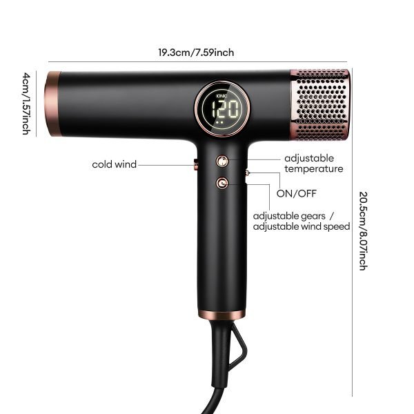 portable super intelligent 1800w high-power blow dryer
